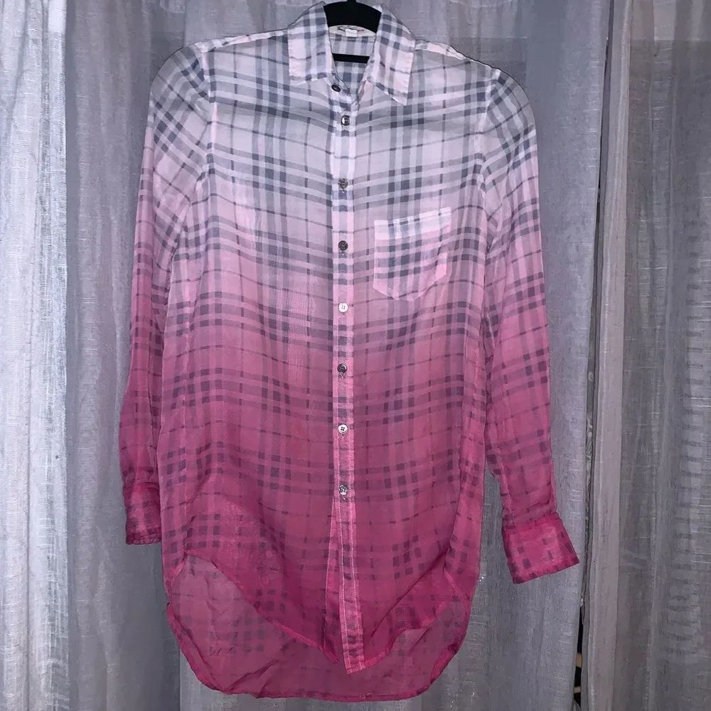 Two By Vince Camuto Ombré Checkered Shirt
